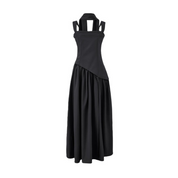 Scarf-Strap Tie-Detail Dress