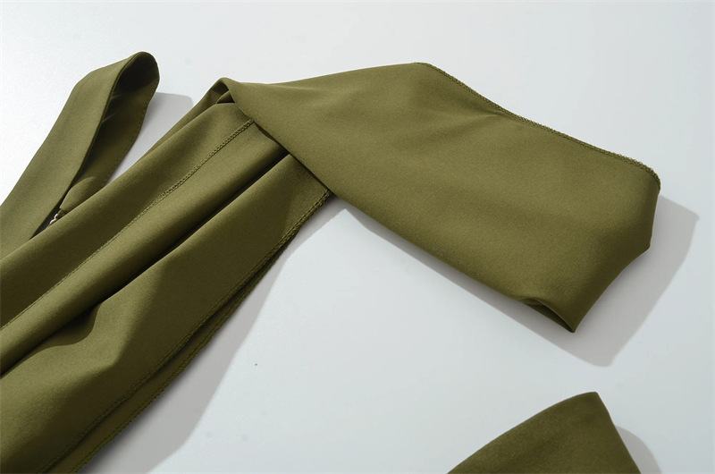 Scarf-Strap Tie-Detail Dress