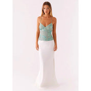 Sequin Embroidered Fitted Camisole