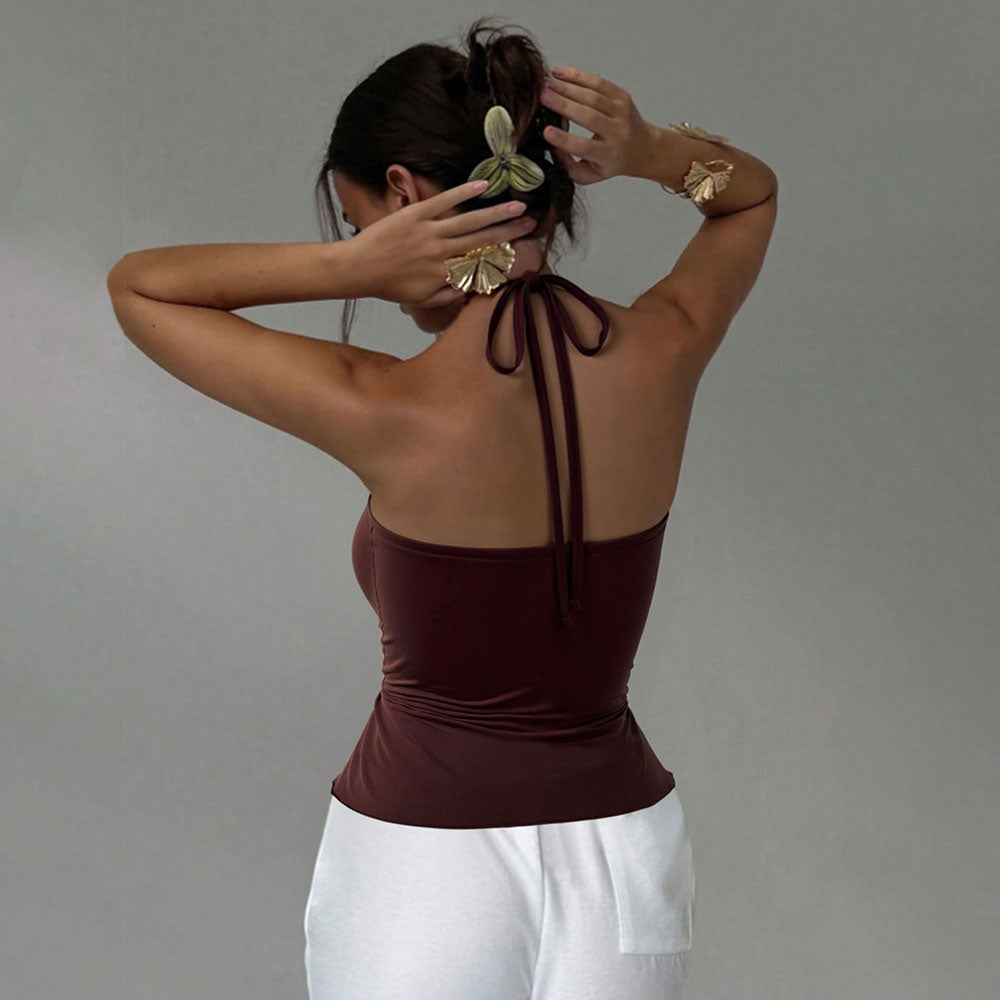 Halter Vest Fitted Innerwear