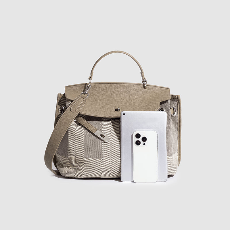 Zorashe Kelly Soft Leather Patchwork Bag