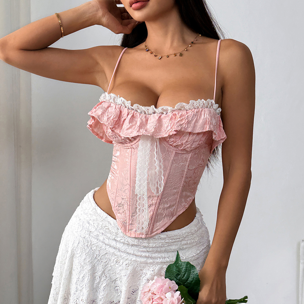 Lace-trimmedruffledbeltedtop_4.png