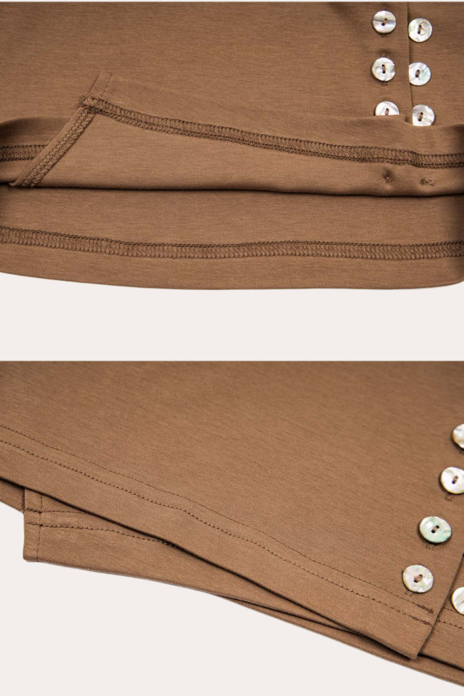 Button Side Asymmetric Hem Cami Crop Top