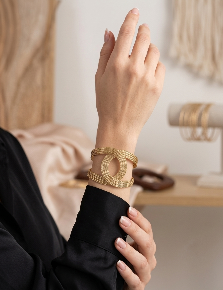 gold-tone-statement-cuff-bracelet-woven-geometric-bangle_zorashe_ABL003_2.png