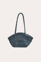 Handwoven Leather Basket Tote Bag