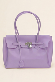 Lavender Jelly Tote Bag Waterproof Clear Shoulder Purse
