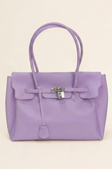 Lavender Jelly Tote Bag Waterproof Clear Shoulder Purse