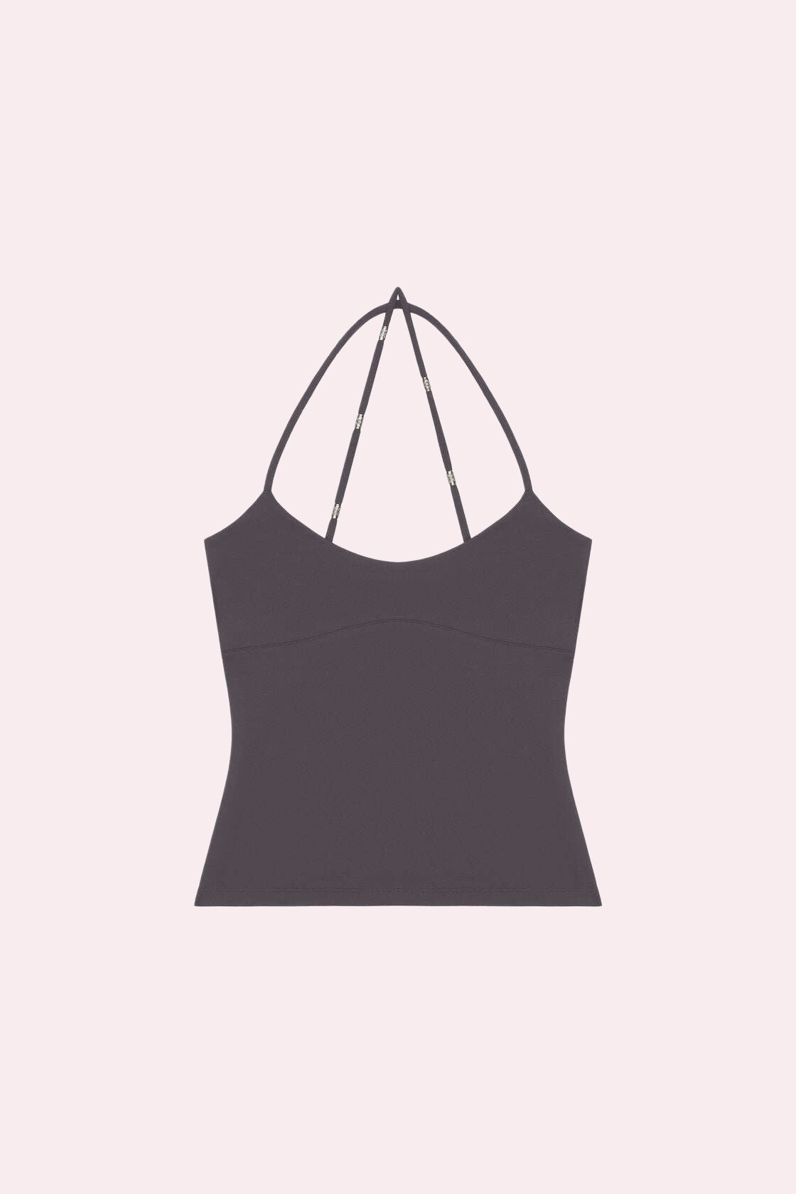 Mocha Brown Strappy Backless Cami Top