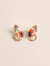 Whimsical Multi-Color Butterfly Earrings
