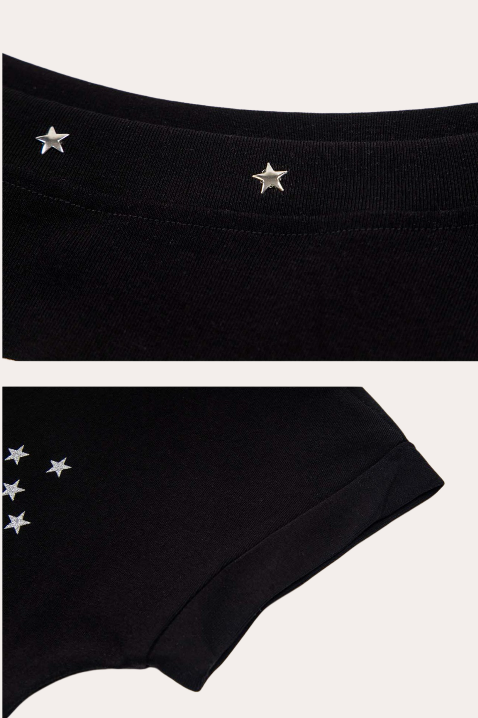Number 07 Star Graphic Off-Shoulder T-Shirt