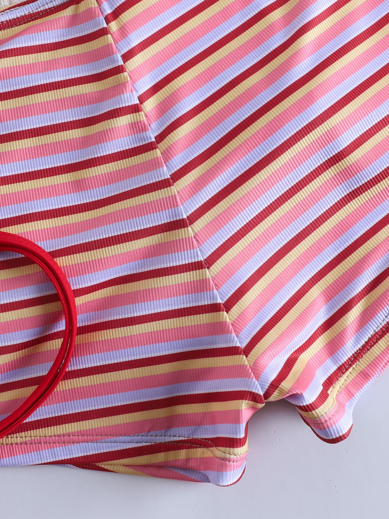 Retro Striped Halter Bikini Set 2-Piece Swimsuit