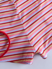 Retro Striped Halter Bikini Set 2-Piece Swimsuit