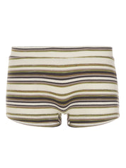 Retro Striped Knit  Beach Resort Wear Booty Shorts