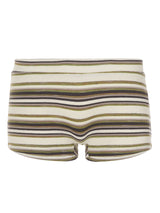 Retro Striped Knit  Beach Resort Wear Booty Shorts