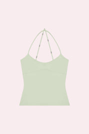 Light Green Strappy Backless Cami Top