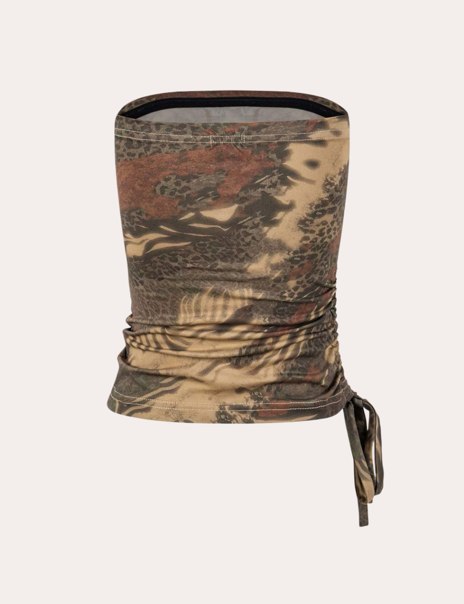 taupe-animal-print-ruched-bandeau-crop-top-Zorashe-TTC098-2.png