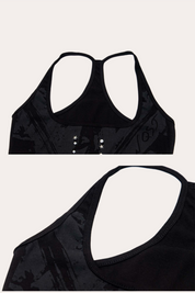 Union Jack Rhinestone Studded Racerback Crop Tank Top