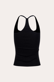 Union Jack Rhinestone Studded Racerback Crop Tank Top