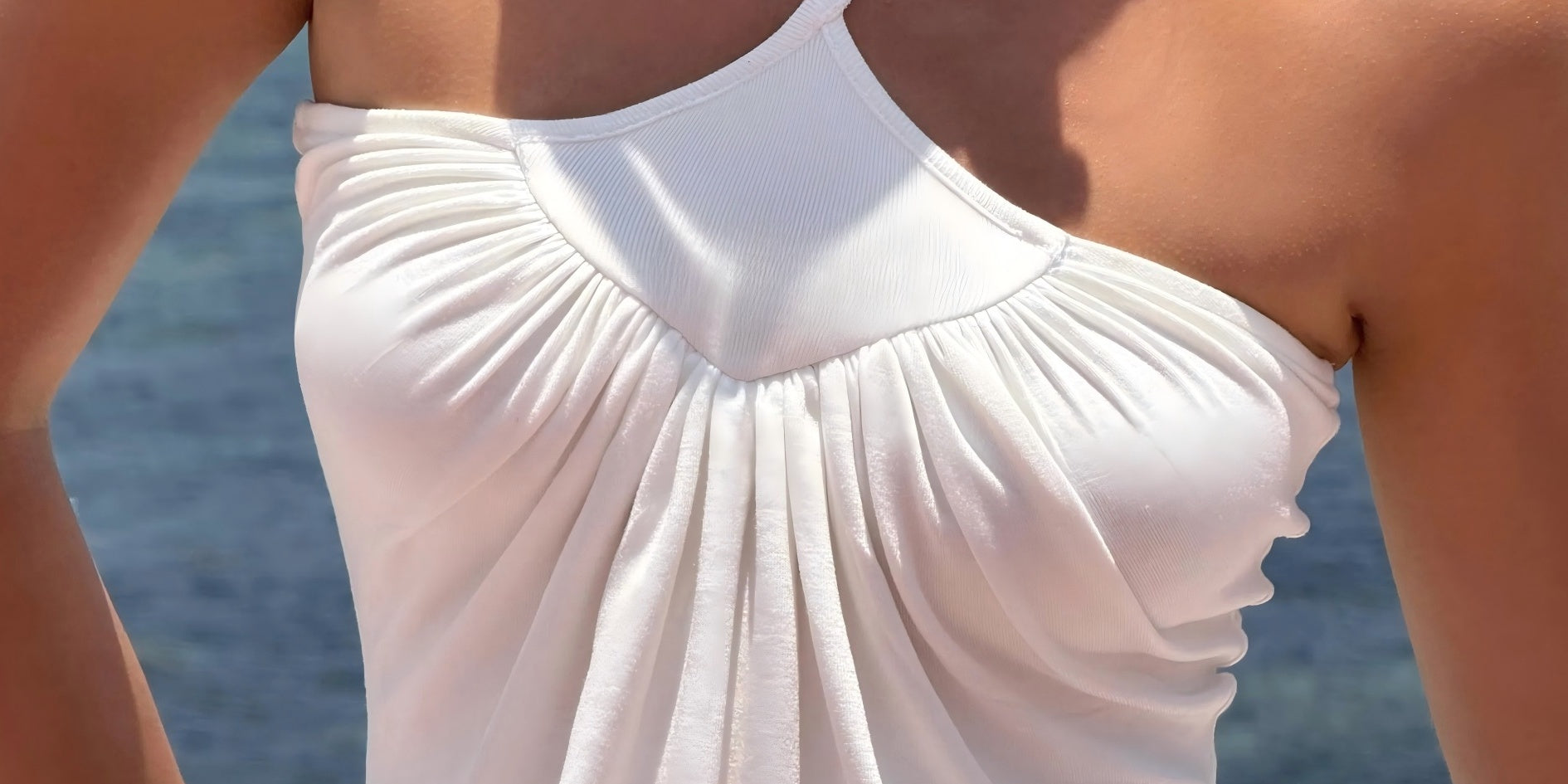 womens-summer-vacation-outfit-white-draped-halter-top-beachfront_Zorashe_TTC050_3.jpg