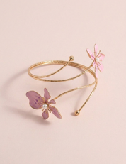 Y2K Pink Floral & Butterfly Upper Arm Cuff