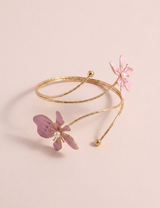Y2K Pink Floral & Butterfly Upper Arm Cuff