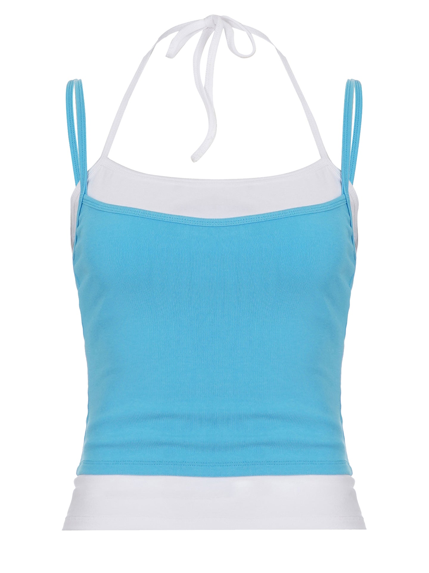 Y2K Two Piece Layered Halter Camisole Top