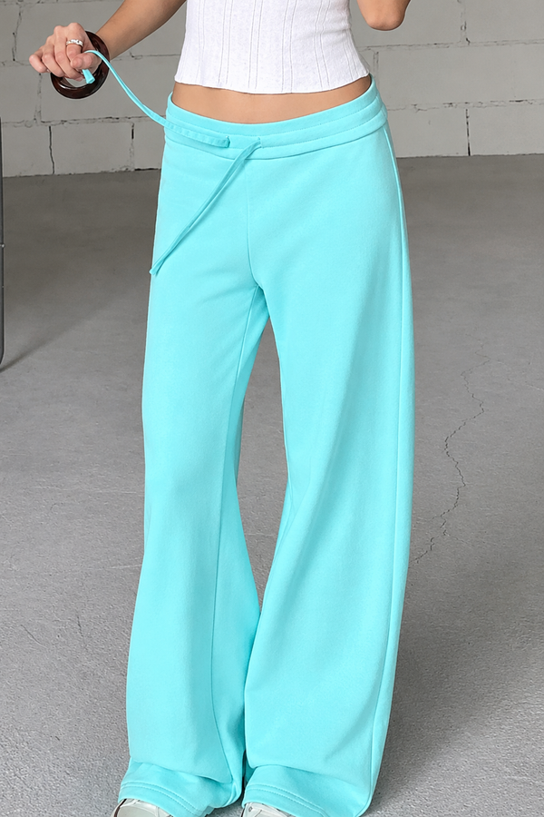 Y2K Wide Leg Mint Green Sweatpants